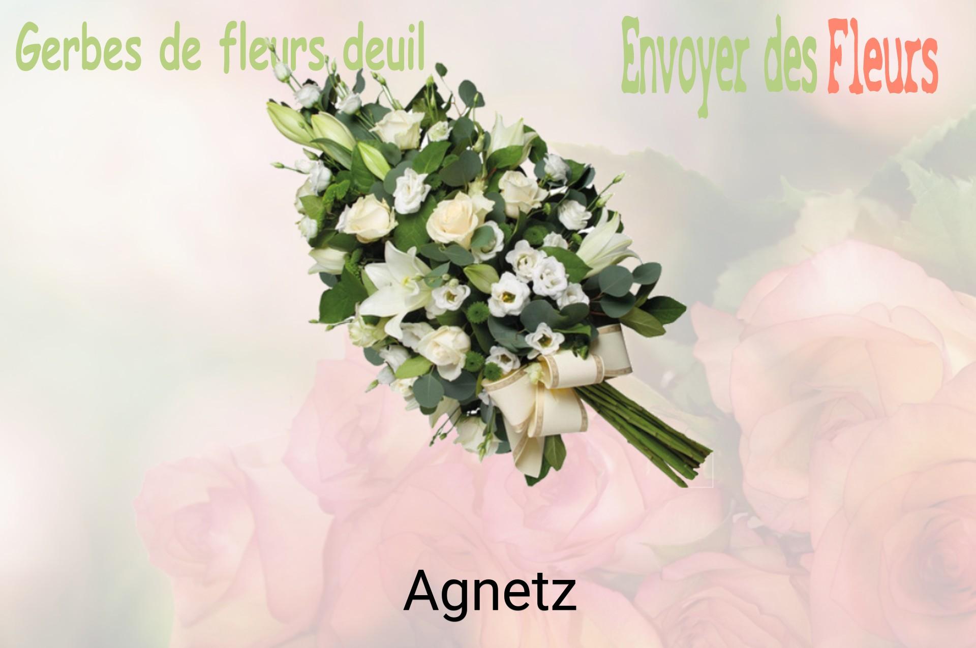 Gerbe de fleurs de deuil livrée à Agnetz